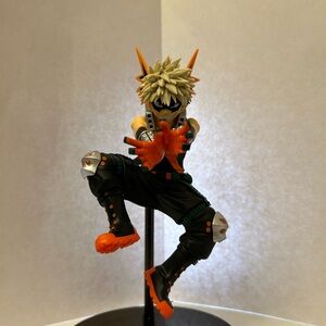 Anime Action Figure with Orange and Black Details
